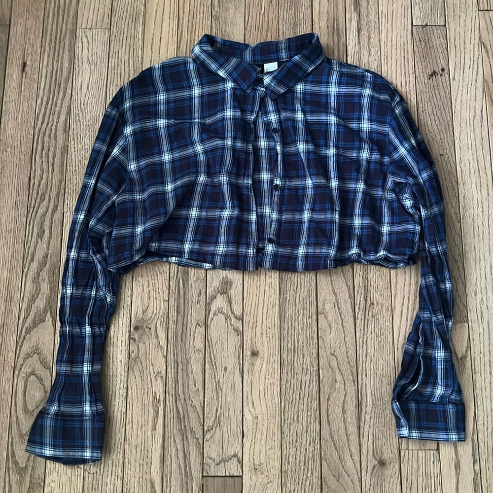 Cropped Kids Flannel